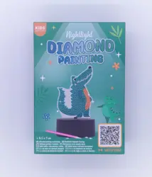 Noční lampička s diamantovou mozaikou Kids Kingdom Krokodýl 